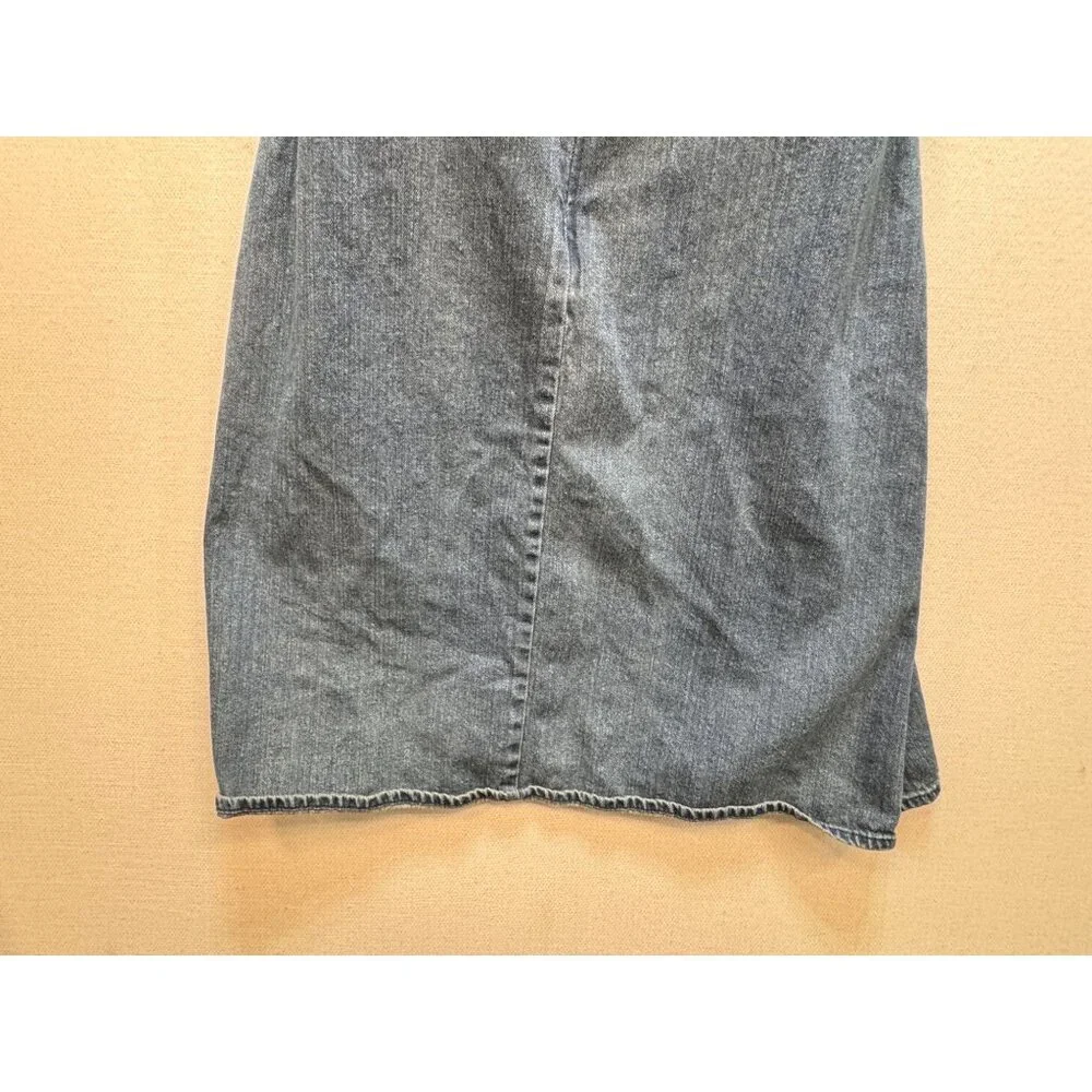 Vintage Route 66 Womens Blue Y2K Denim Halter Dress Size 14 Casual Open Back - Picture 6 of 8
